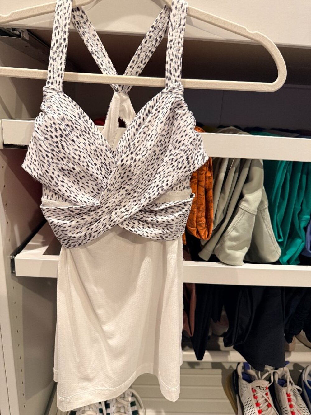 🤍 Lululemon Twist-Front Cheetah Print Tank w/ Built-In Bra